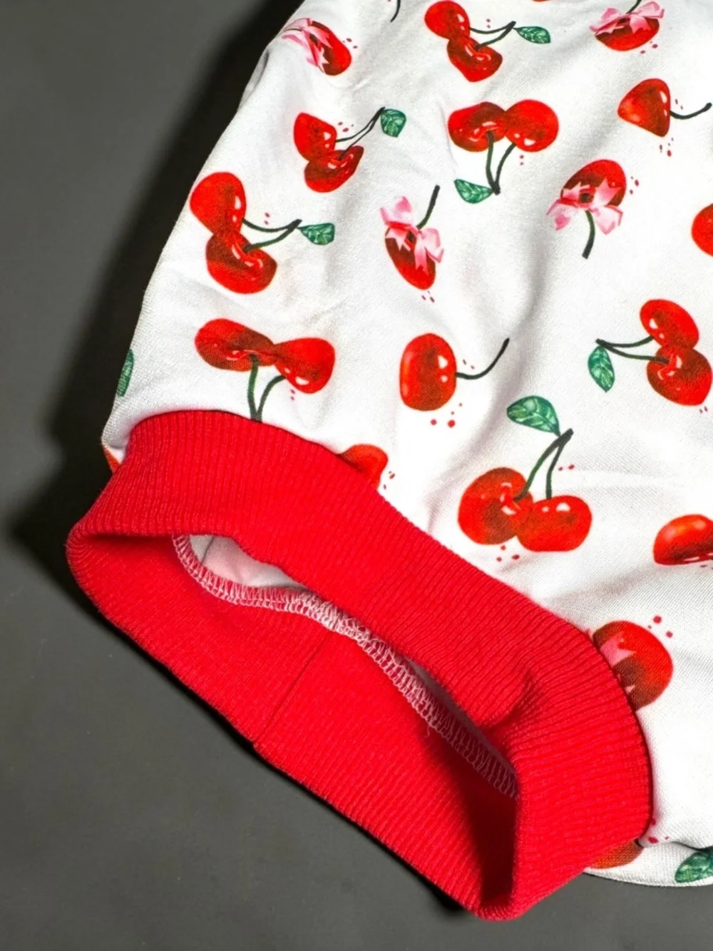 Dog Recovery Suit Large Cherry Print Surgery Onesie NWOT